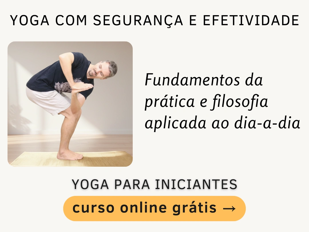 Banner retangular convidando para curso de yoga online grátis para iniciantes
