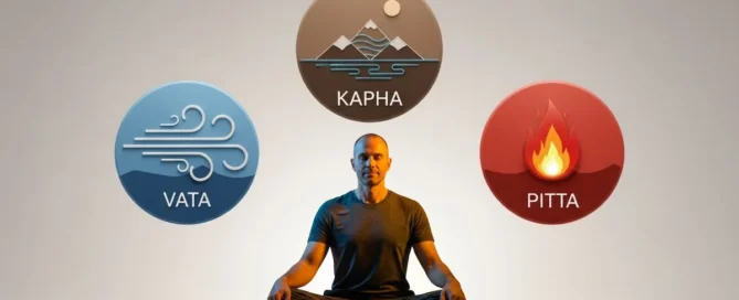 Homem meditando com base no teste do Dosha Ayurveda - como Descubrir seu perfil biológico